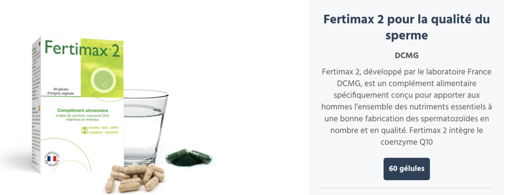 Notre gamme de complément alimentaire a été spécialement conçu pour aider la fertilité masculine - conception et fabrication française.